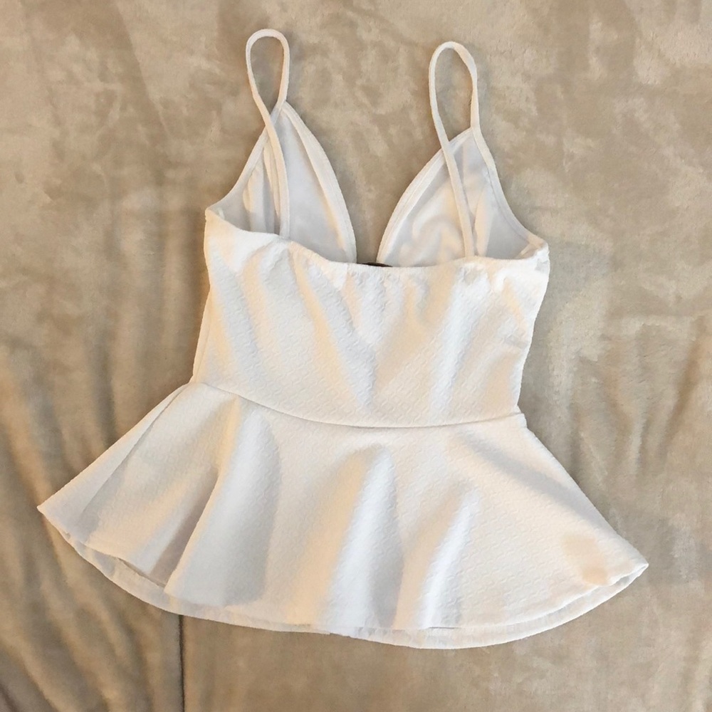 Arden B Spaghetti Strap Peplum Top - Picture 4 of 8